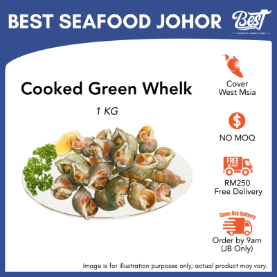 Cooked Green Whelk / 熟冻海螺 (翡翠螺) 1kg