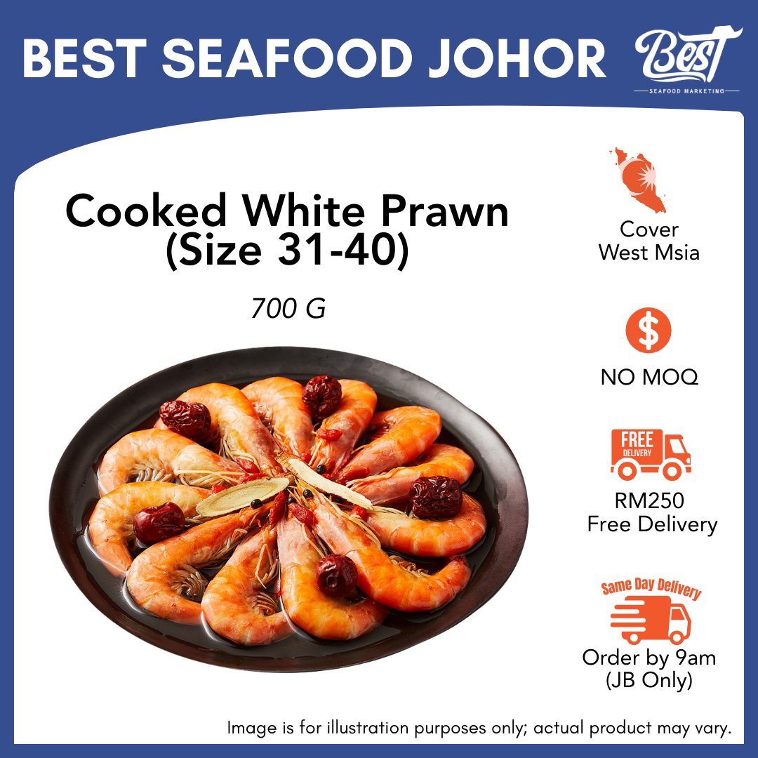 Cooked White Prawn (Size 31-40)