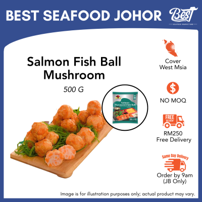 Salmon Fish Ball Mushroom / 三文鱼鱼丸 500g