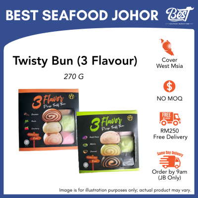 Twisty Bun (3 Flavour) / 卷卷馒头 (3个口味) 270g