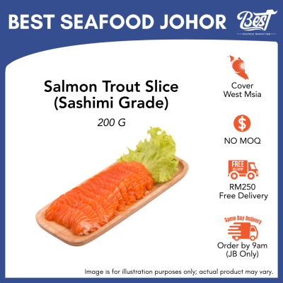 Salmon Trout Slice 200g 鳟鱼片 Sashimi Grade (16pcs±/pkt)