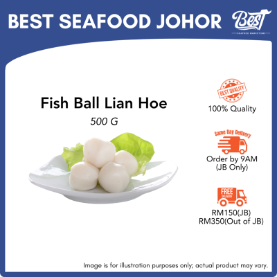 Fish Ball Lian Hoe / 白鱼丸 500g