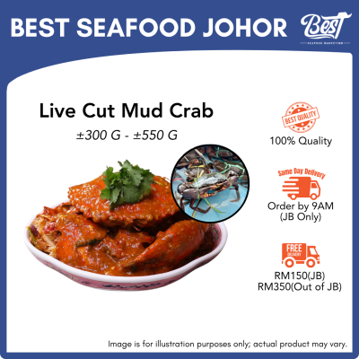 Live Cut Mud Crab / 活杀肉蟹
