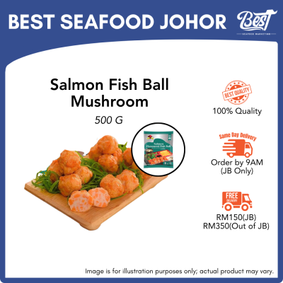 Salmon Fish Ball Mushroom / 三文鱼鱼丸 500g