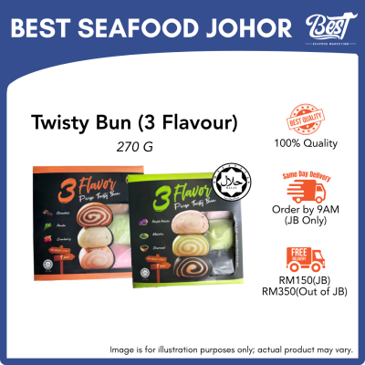 Twisty Bun (3 Flavour) / 卷卷馒头 (3个口味) 270g